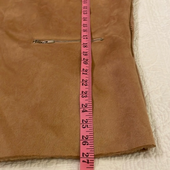 TWELFTH LOVE  L  Faux Suede Sweater/Jacket Voluminous faux shearling Lapels - Picture 8 of 16